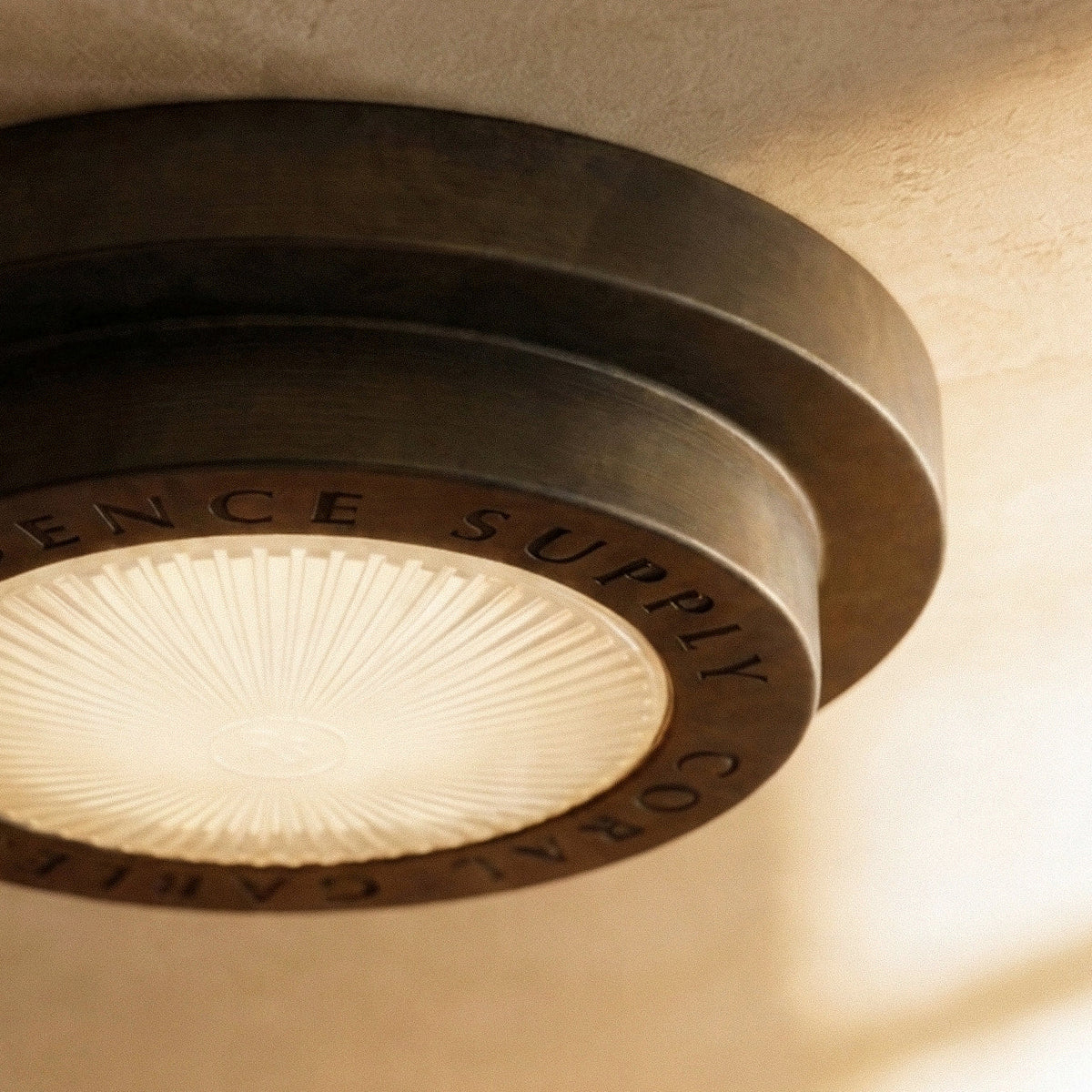 Neswick Brass Flush Mount