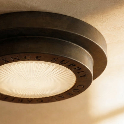 Neswick Brass Flush Mount