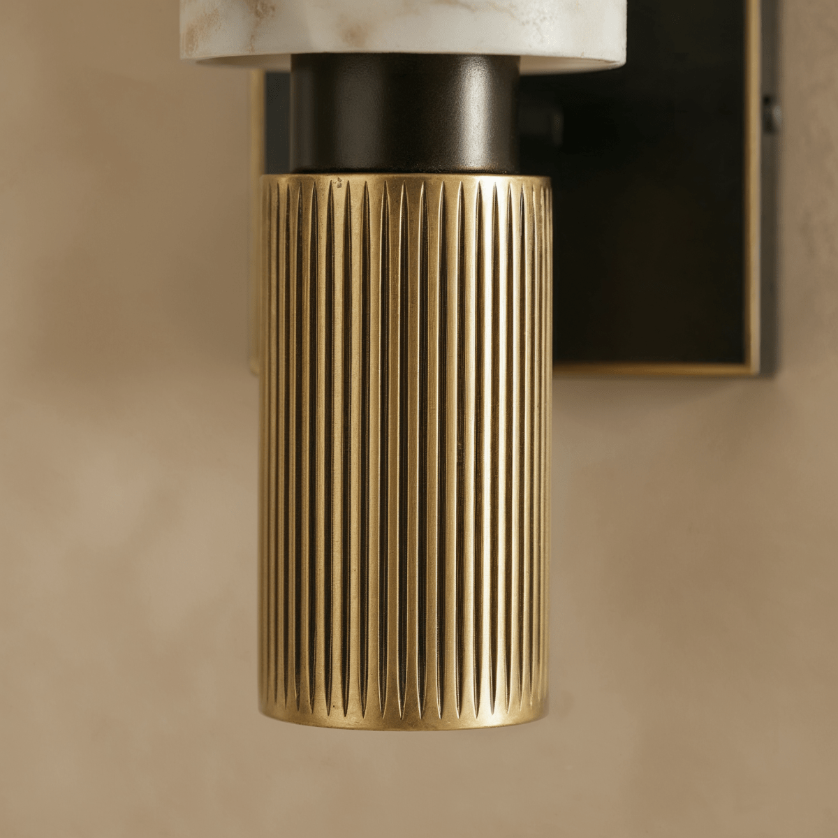 Yspera Alabaster Cylinder Wall Sconce