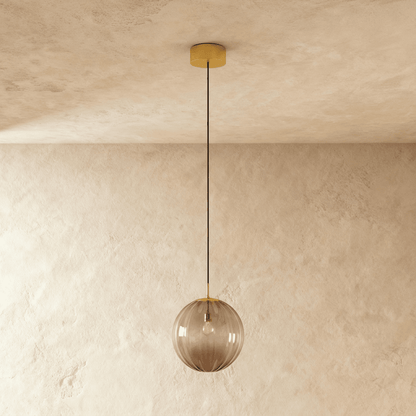Ismere Ribbed Glass Pendant