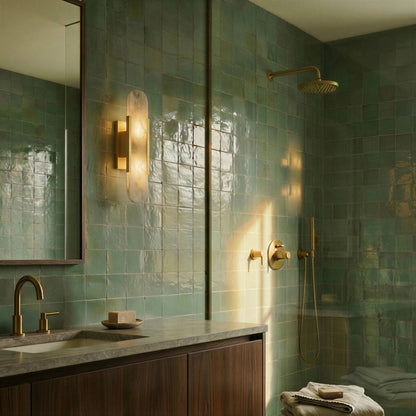 Blysera Alabaster Wall Sconce