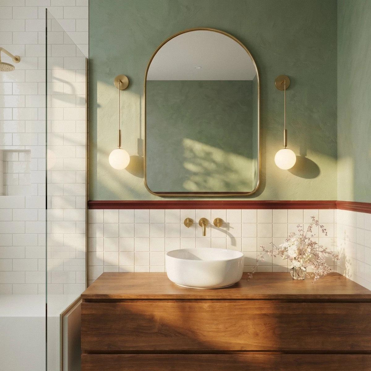 Quessan Hanging Globe Wall Sconce
