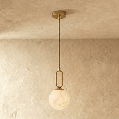 Ilyren Alabaster Globe Pendant