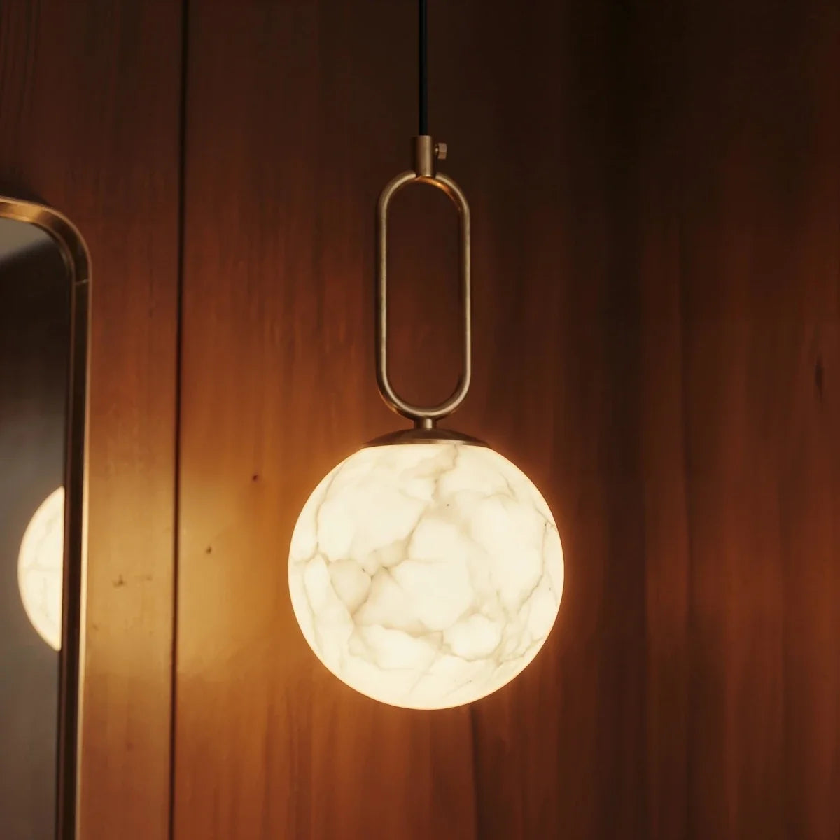 Ilyren Alabaster Globe Pendant