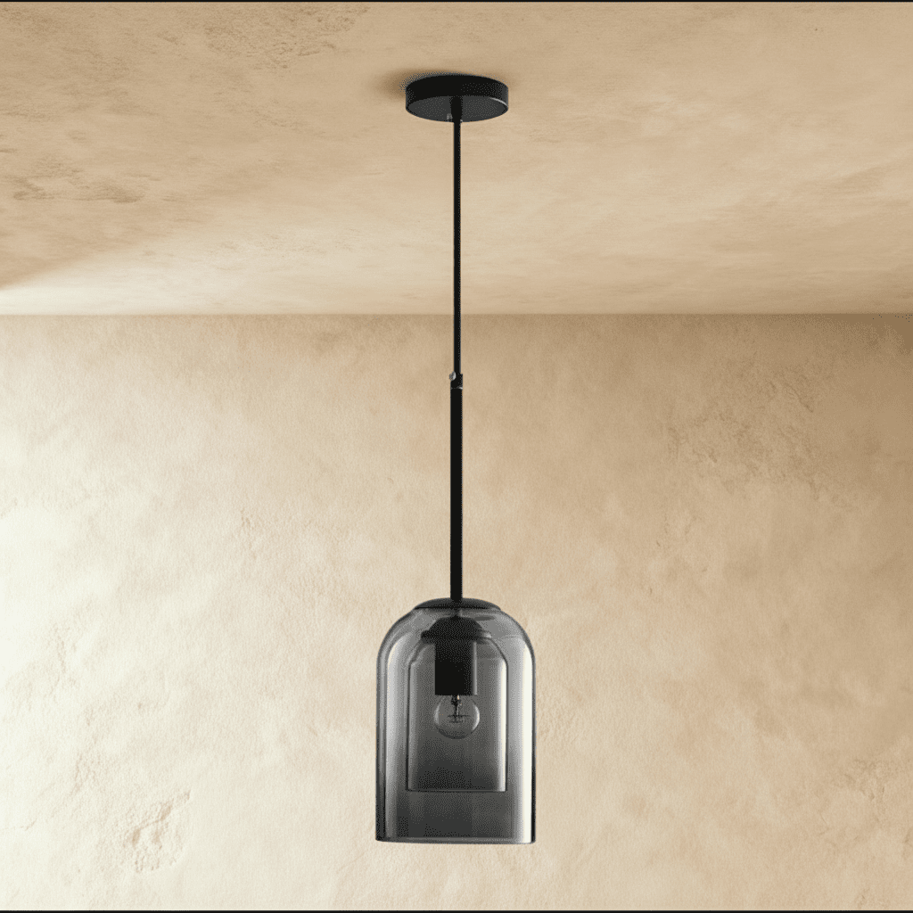 Zaviel Double Glass Pendant