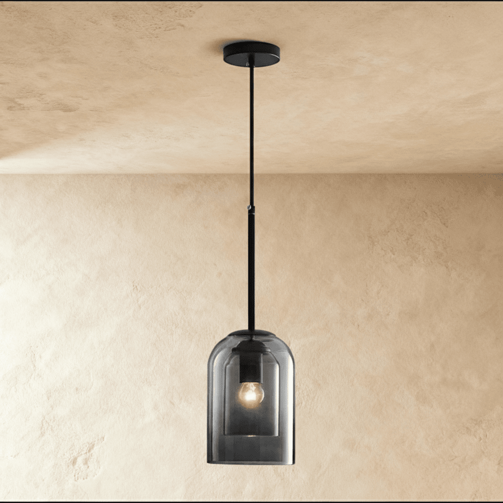 Zaviel Double Glass Pendant