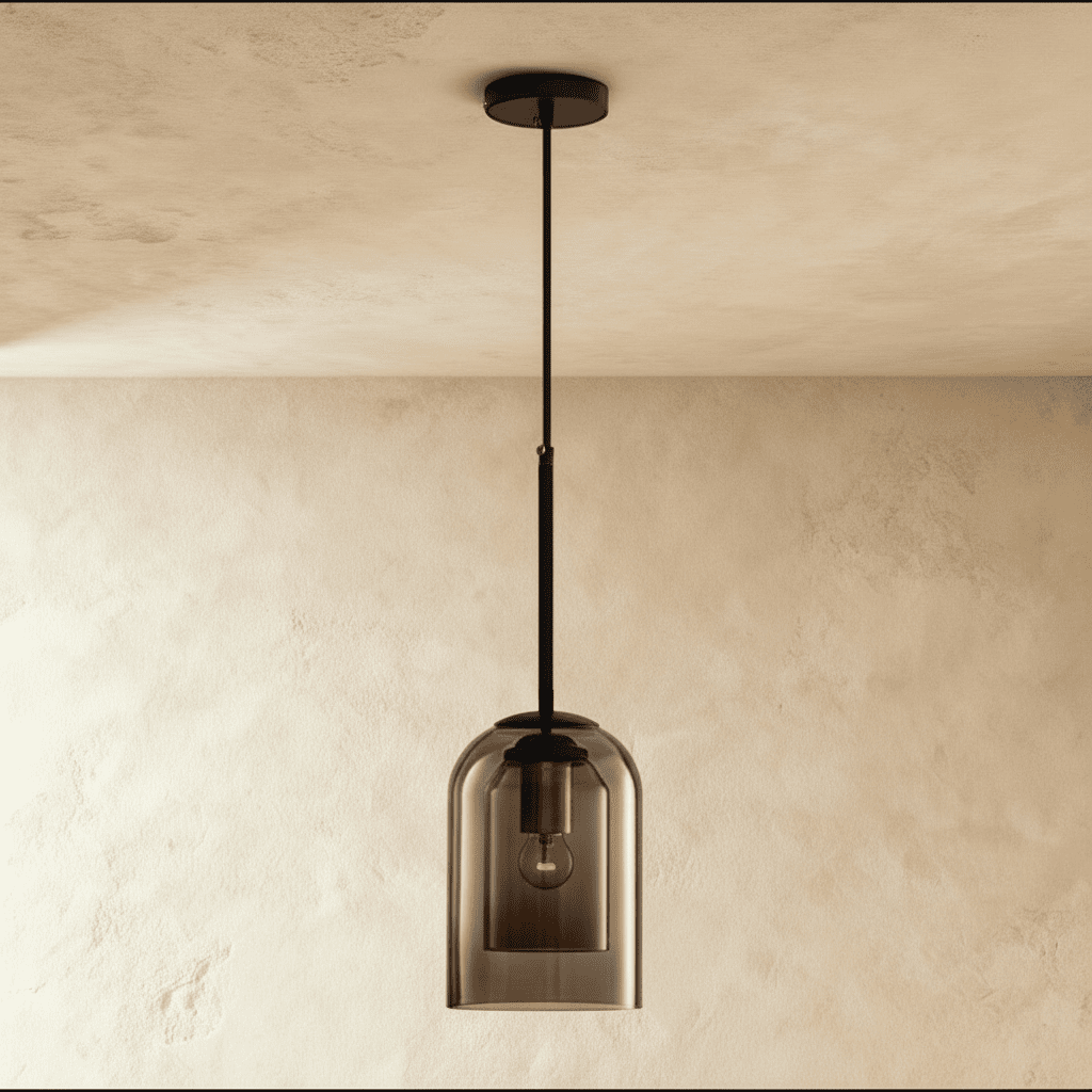 Zaviel Double Glass Pendant