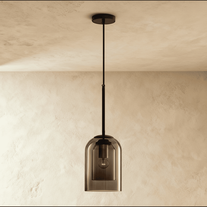 Zaviel Double Glass Pendant