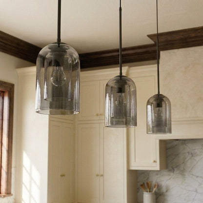 Zaviel Double Glass Pendant