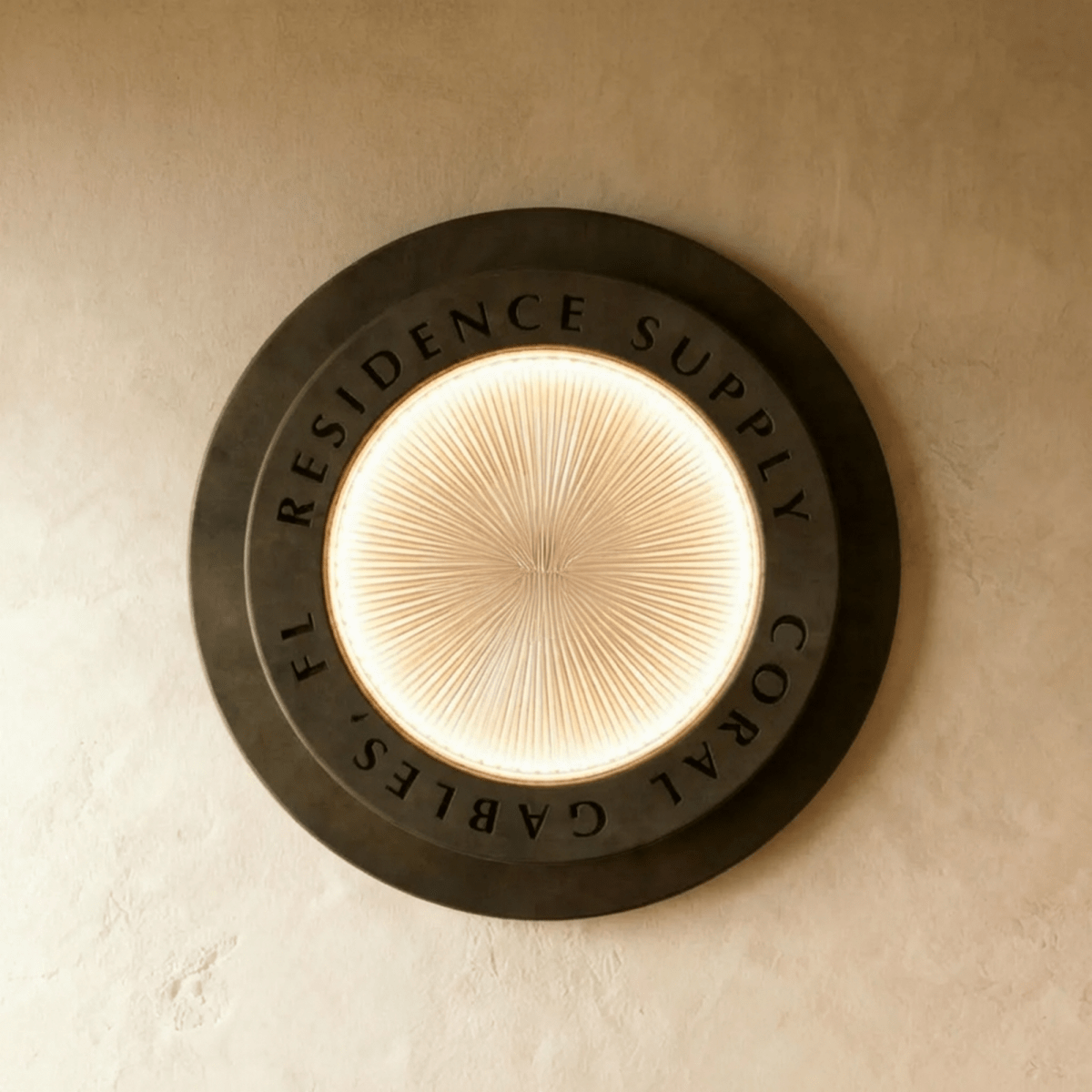 Neswick Brass Flush Mount