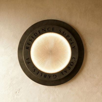 Neswick Brass Flush Mount