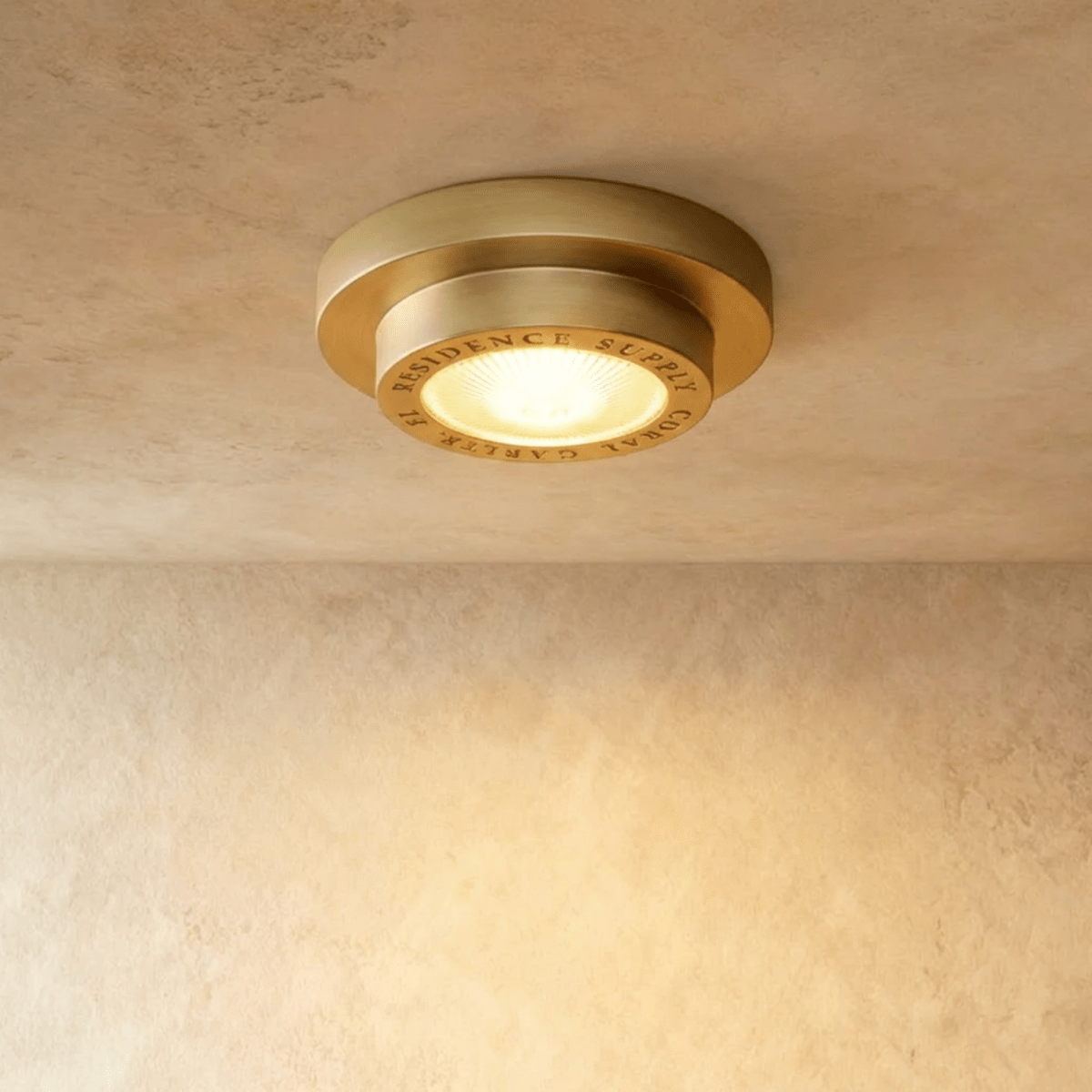 Neswick Brass Flush Mount