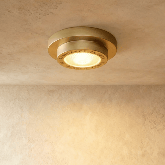 Neswick Brass Flush Mount