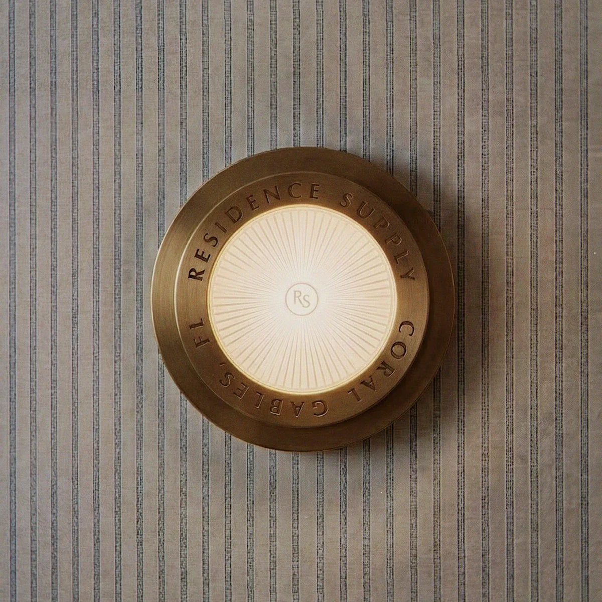 Neswick Brass Flush Mount