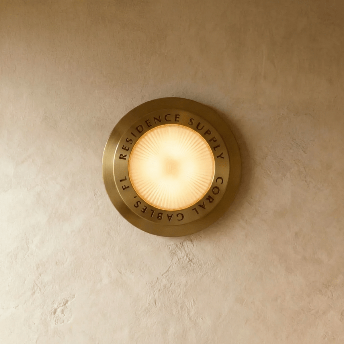 Neswick Brass Flush Mount