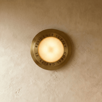 Neswick Brass Flush Mount