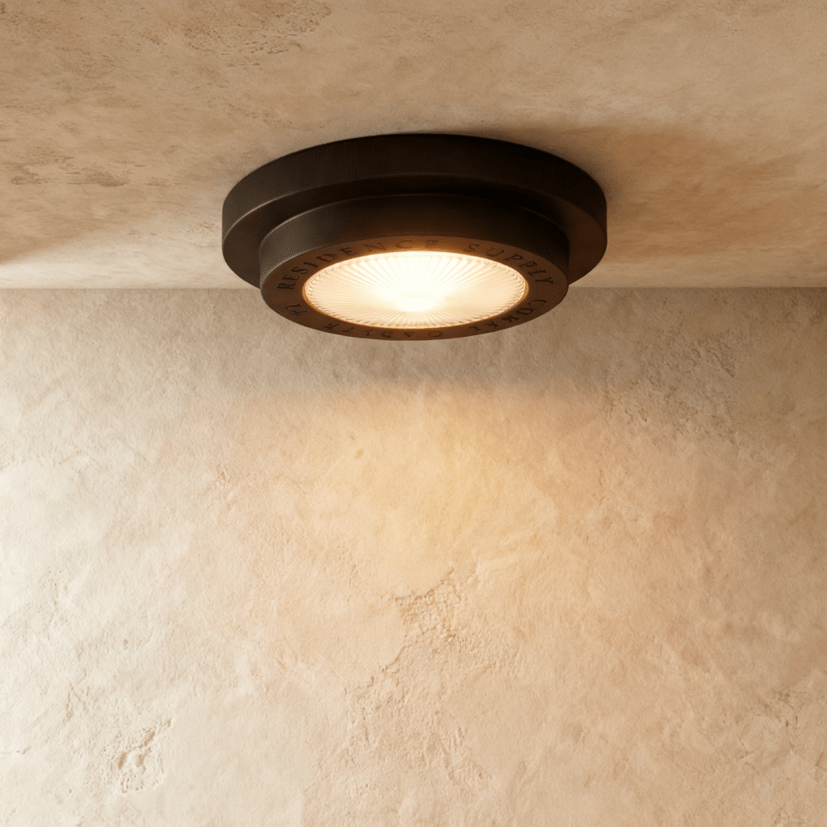 Neswick Brass Flush Mount