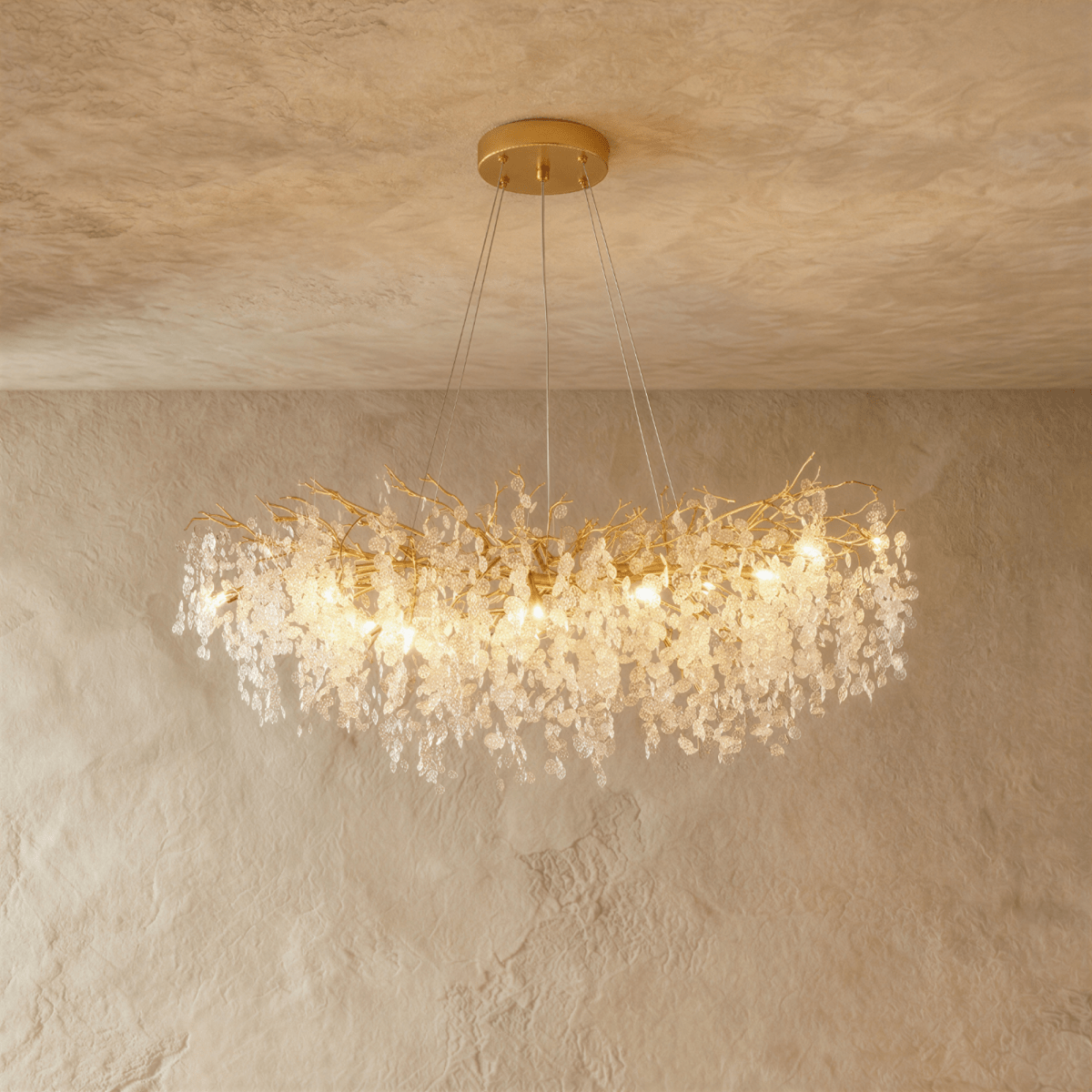 Norvel Crystal Oval Chandelier