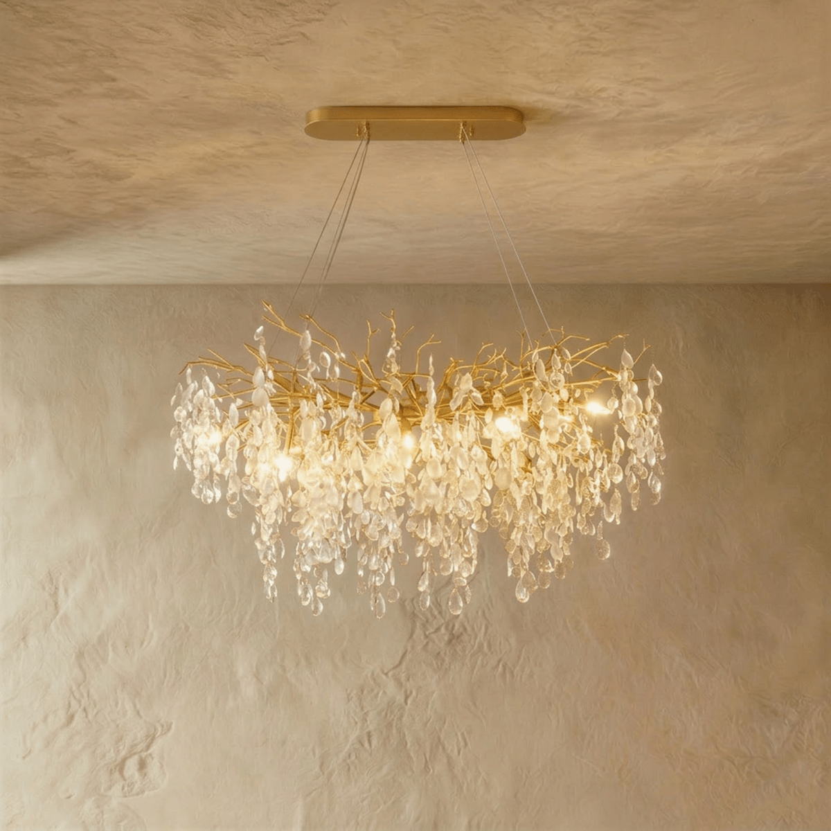 Norvel Crystal Oval Chandelier