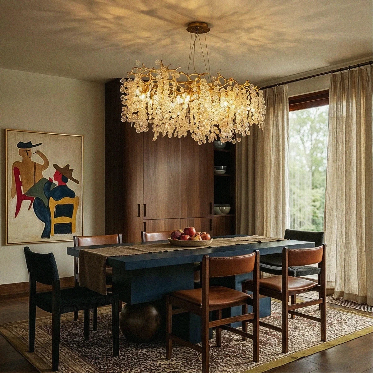 Norvel Crystal Oval Chandelier