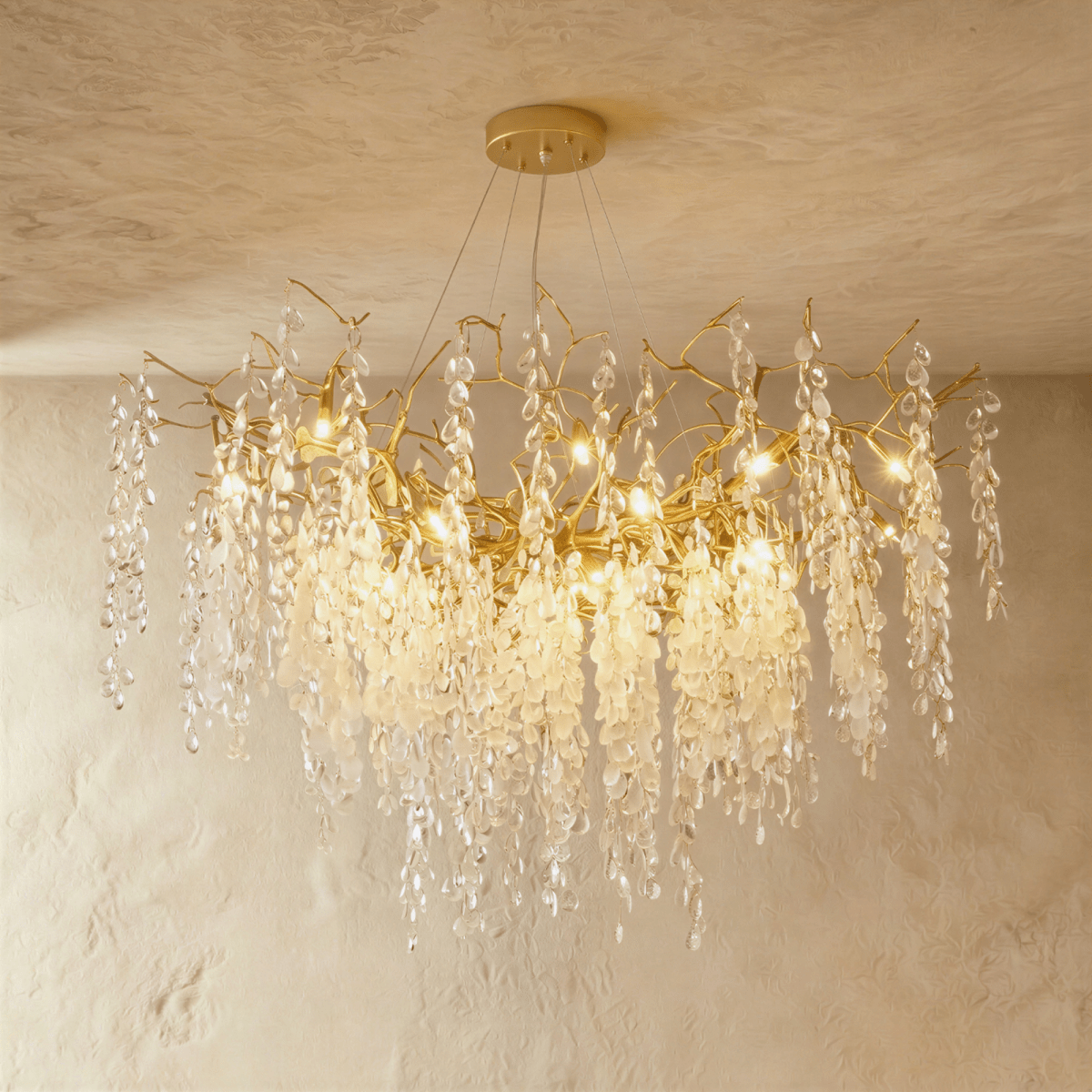 Norvel Crystal Oval Chandelier