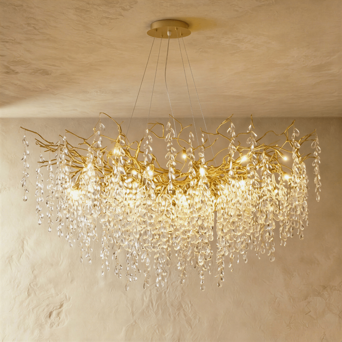 Norvel Crystal Oval Chandelier