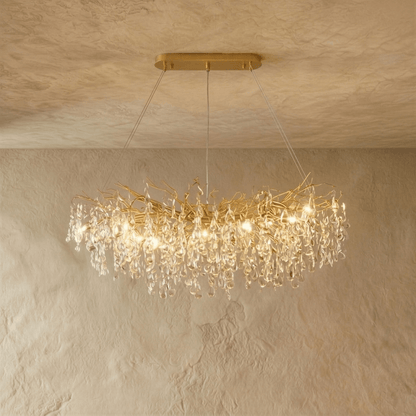 Norvel Crystal Oval Chandelier